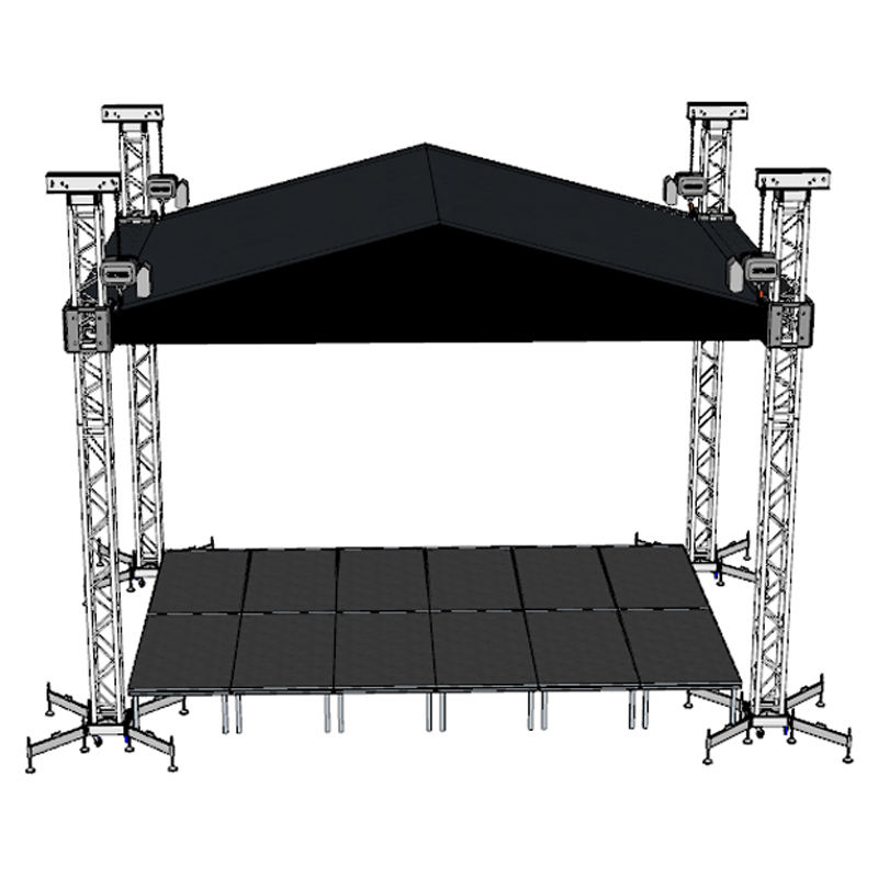 Custom Concert Roof Truss System 8x6x6m