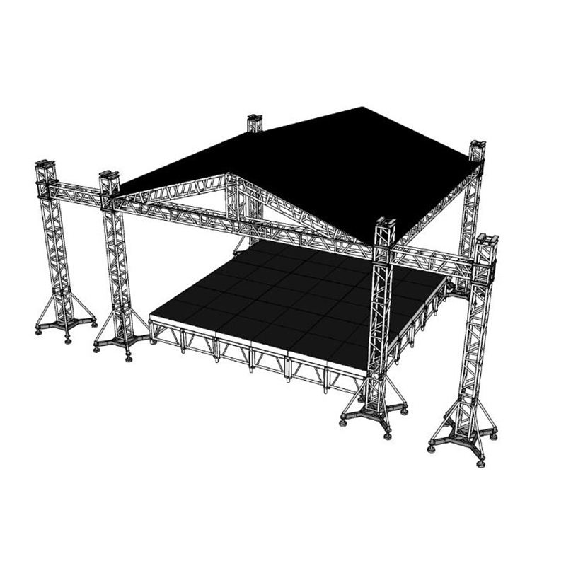 Aluminium Stage Truss System with Roof 10.98x7.32m