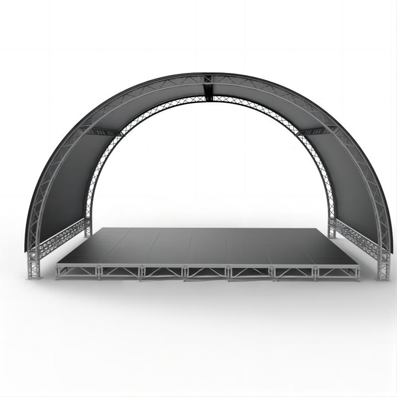 Outdoor Stage Curved Truss