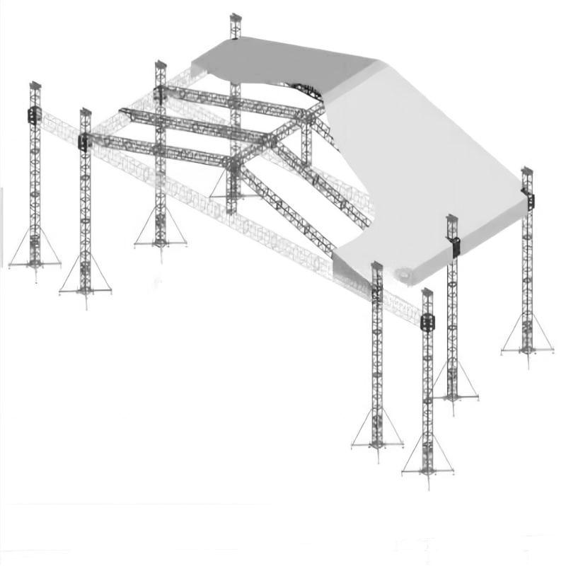 Concert Roof Dj Lighting Truss Design System 20x14x12m