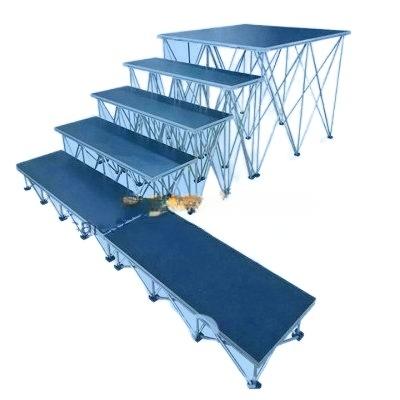 Stage With Foldable Riser