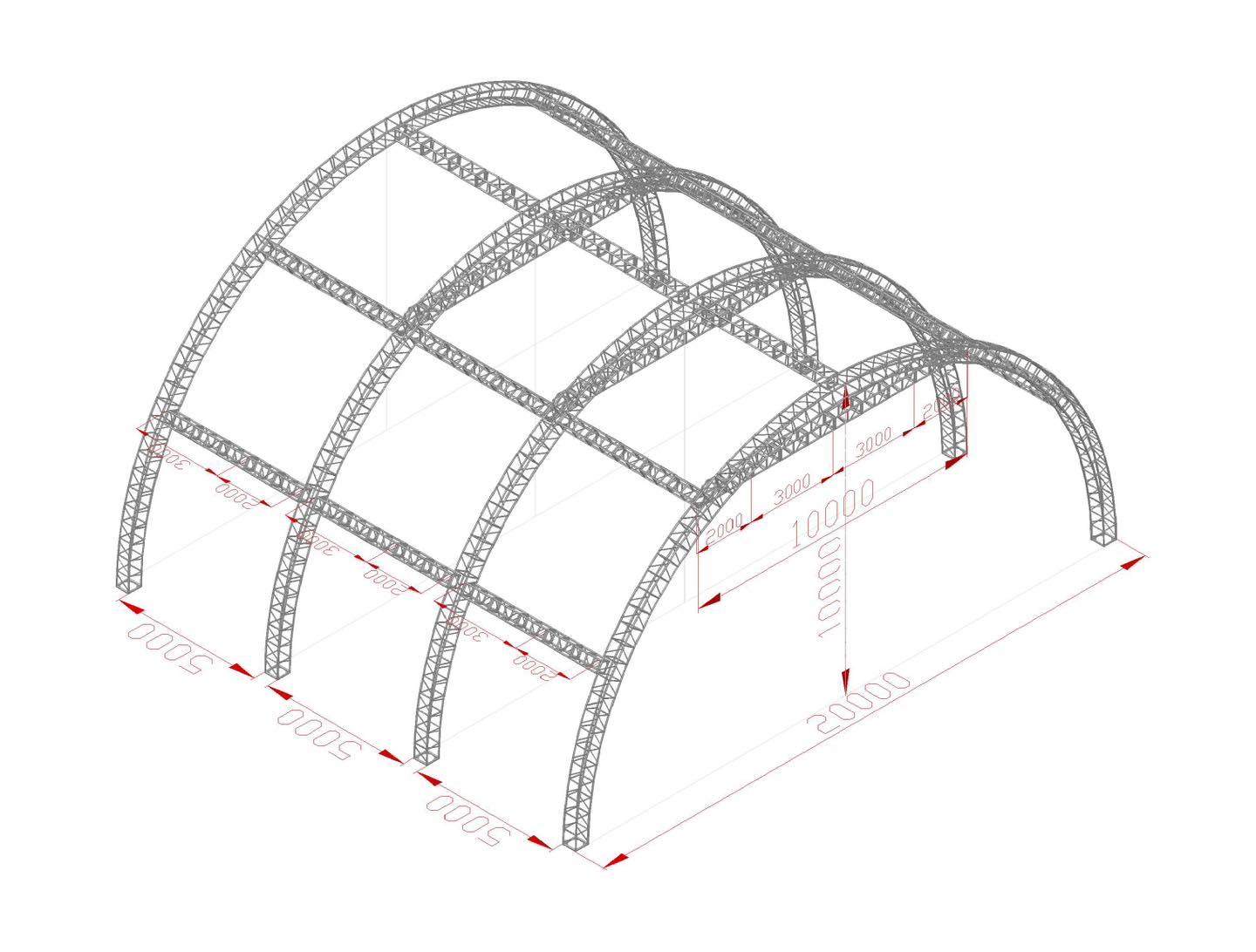 Concert Tunnel Roofing Truss 